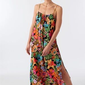 ONEILL Floral Maxi Dress with Spaghetti Straps